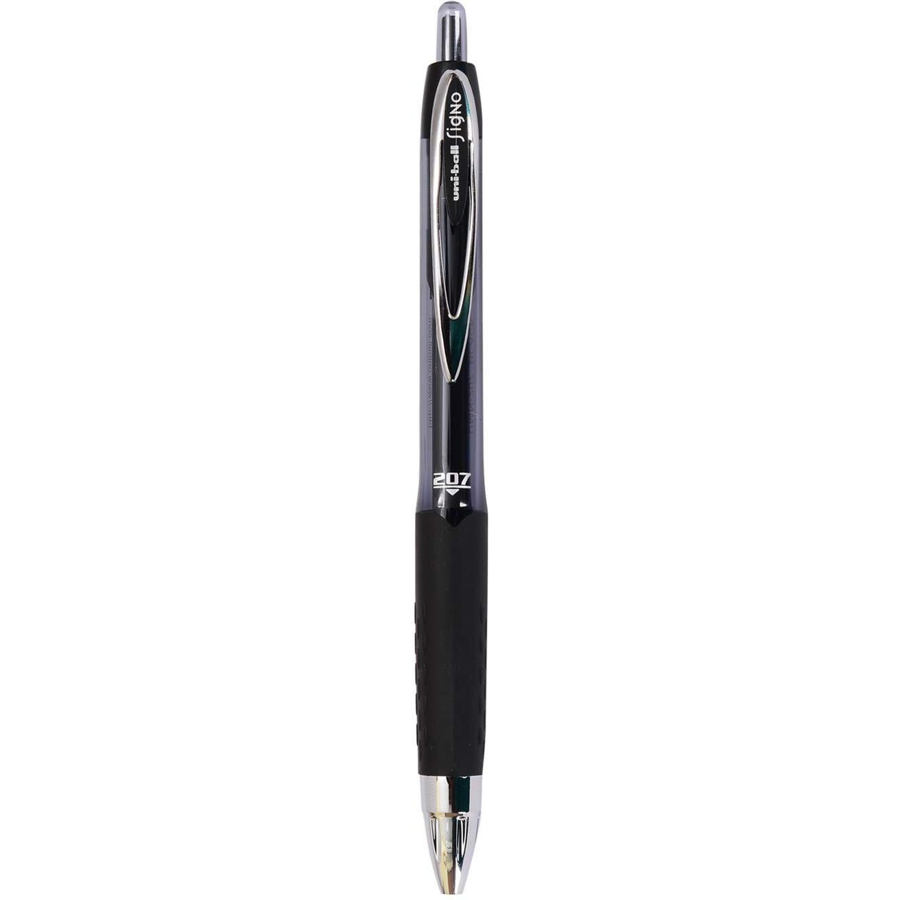 uni-ball Signo 0.7mm UMN207 & UMR-87 Gel Pen - Refill Combo | Black Ink, 2 Pcs Pens with 3 Pcs Refills