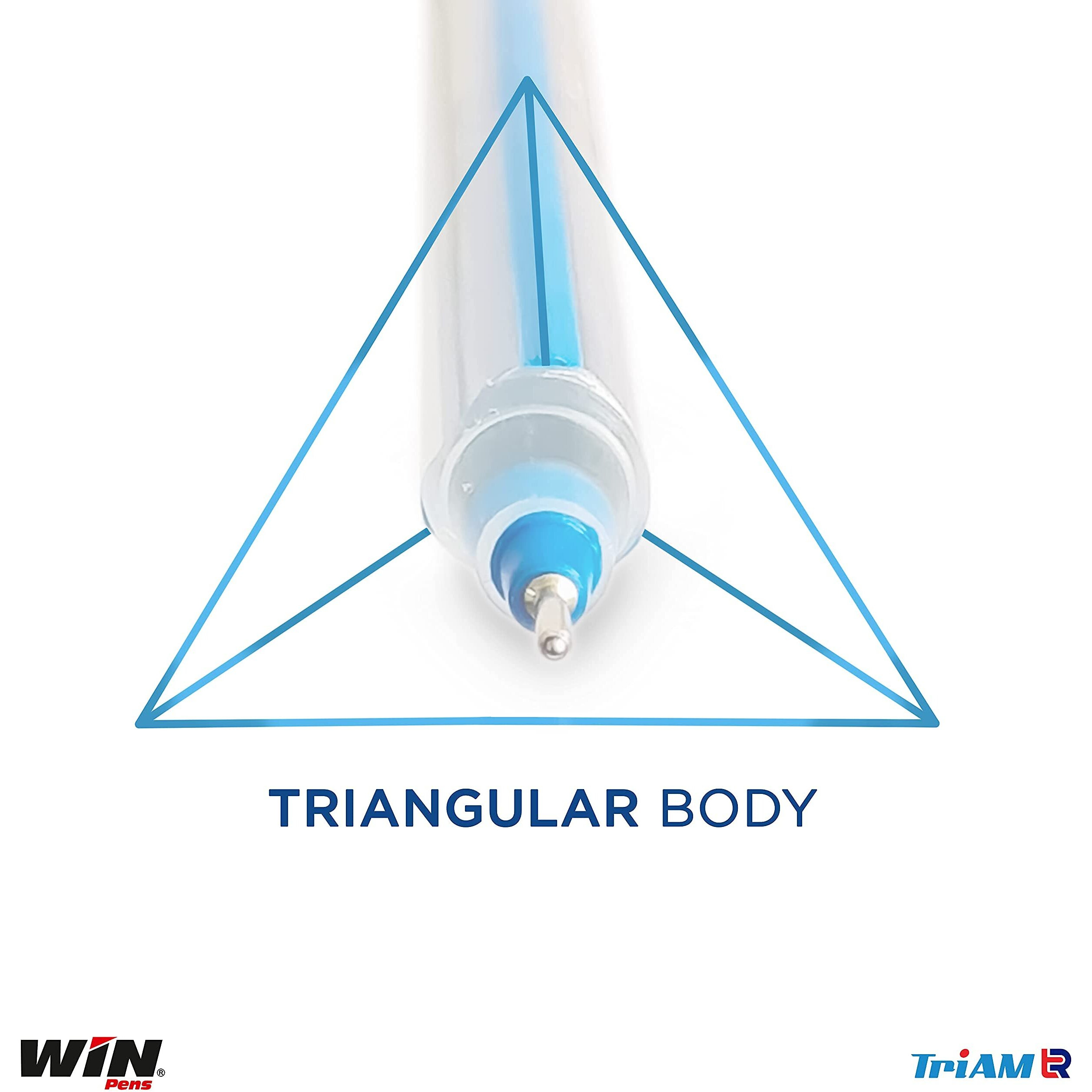 WIN Triam TR Ball Pens | 40 Red Ink Pens | Lightweight Body Design | Use and Throw Pens | For One Time Use | Ideal for School, Office & Business Stationery | Budget Friendly Stick Ball Point Pens