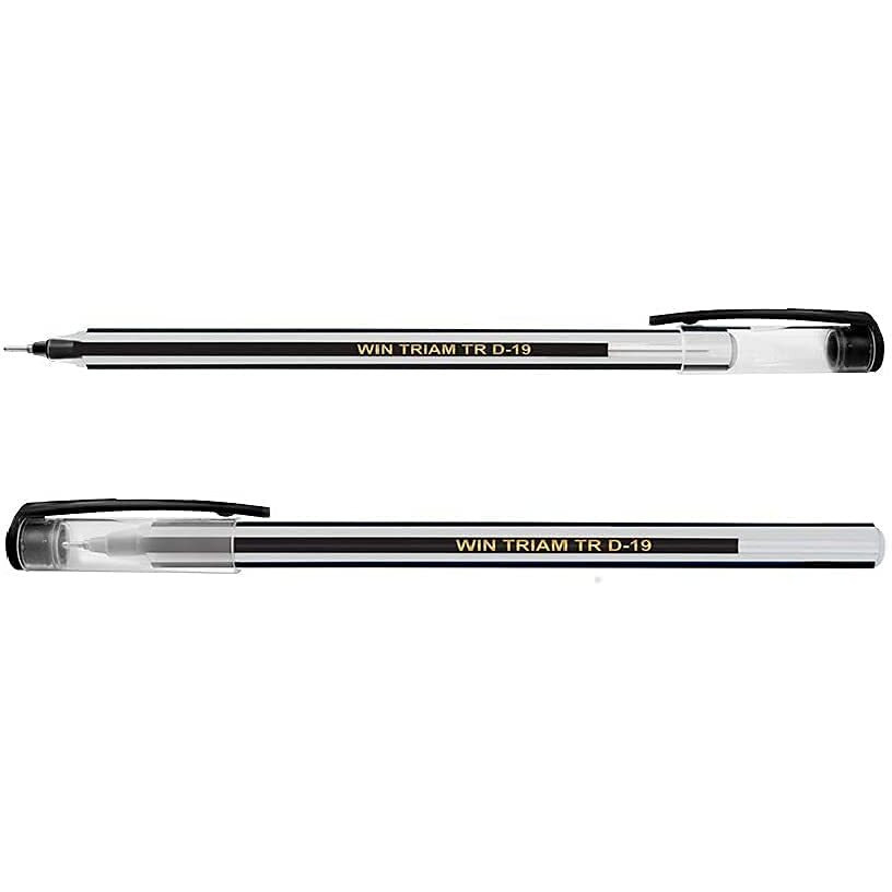 WIN Triam TR Ball Pens | 40 Black Ink Pens | Lightweight Body Design | Use and Throw Pens | For One Time Use | Ideal for School, Office & Business | Budget Friendly Stick Ball Point Pens