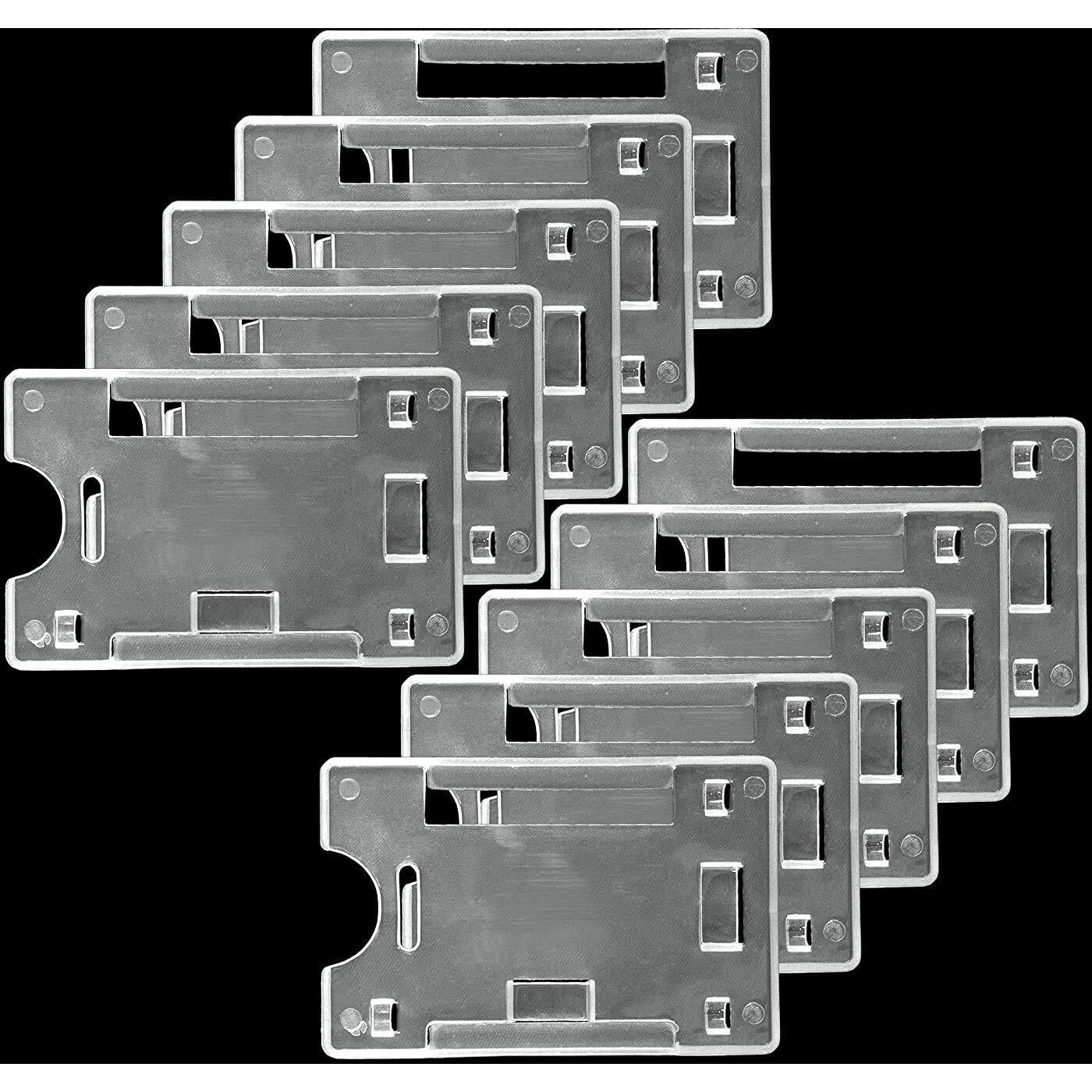 AccuPrints (Pack of 50) Single Side Transparent ID Card Holder - for School Office Purpose