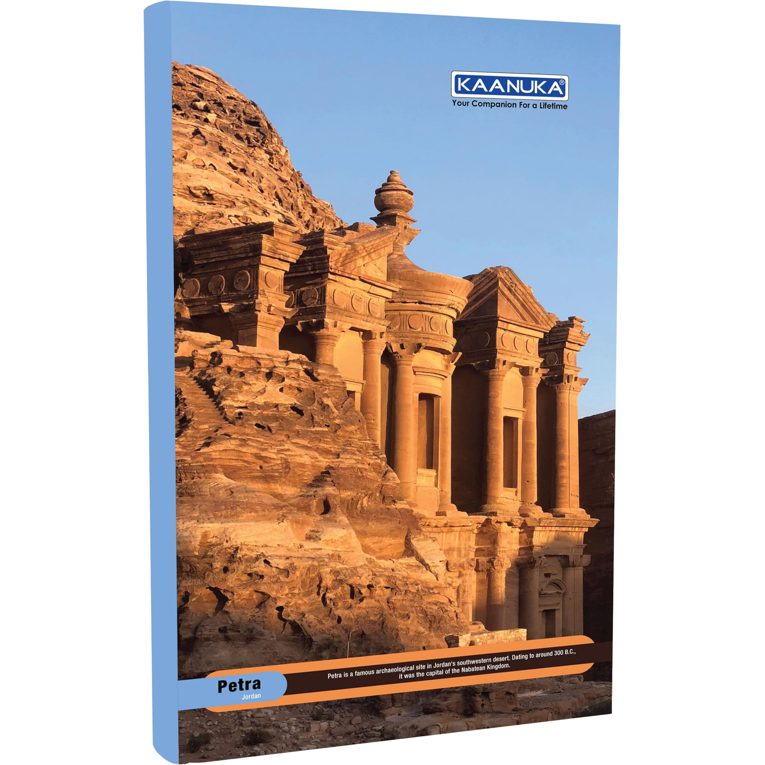 KAANUKA Long Size Notebook - 172 Pages, Ruled, Single Line, Long Size - 27.2cm X 16.7cm, Pack Of 6 Notebooks, Long Size Single Line Notebooks for School and College Students