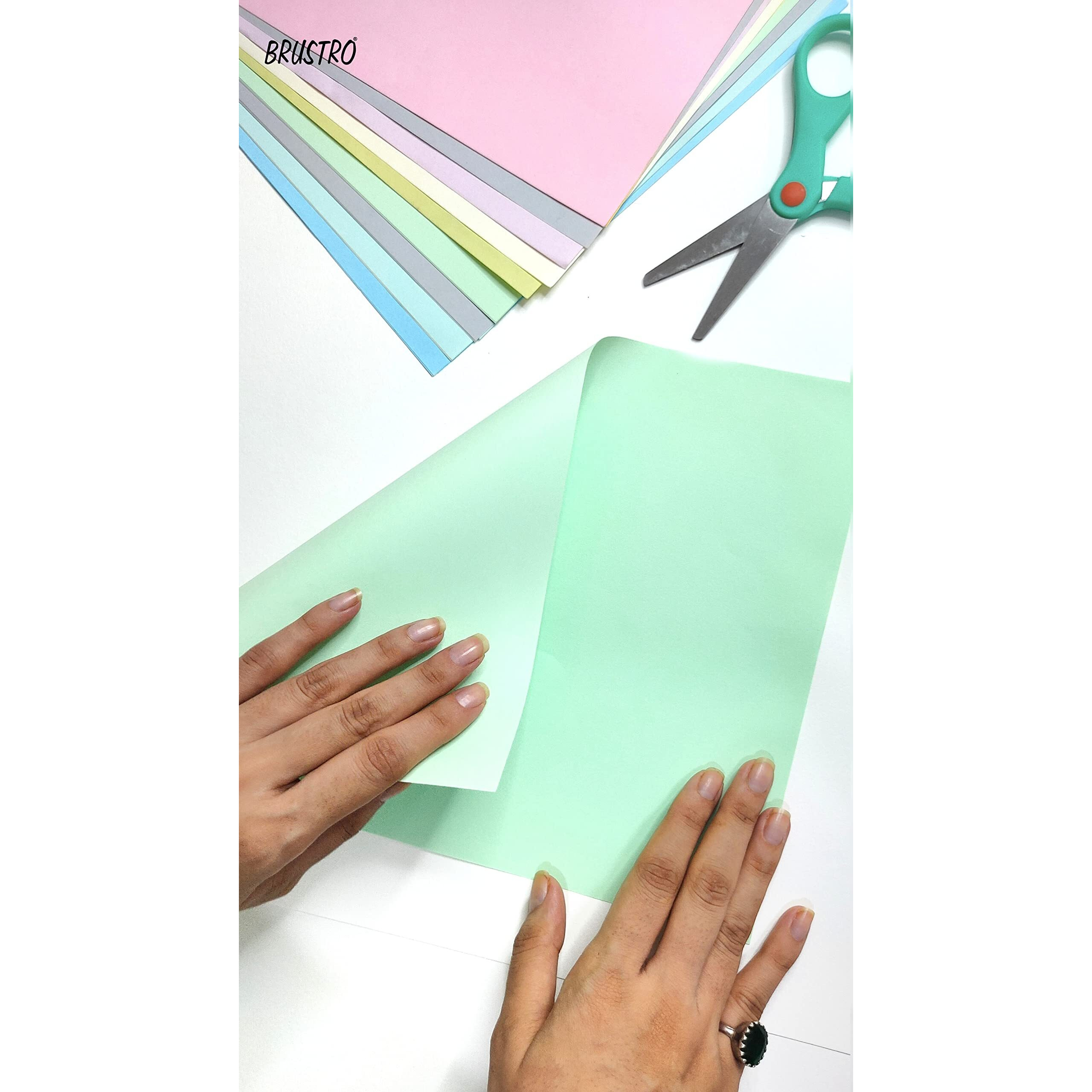 BRUSTRO Copytinta Coloured Craft Paper A4 Size 80 GSM Violet Shade (VIOLETTA), 30 Sheets Pack. Double Side Coloured for Office Printing, Art, Origami, Craft.