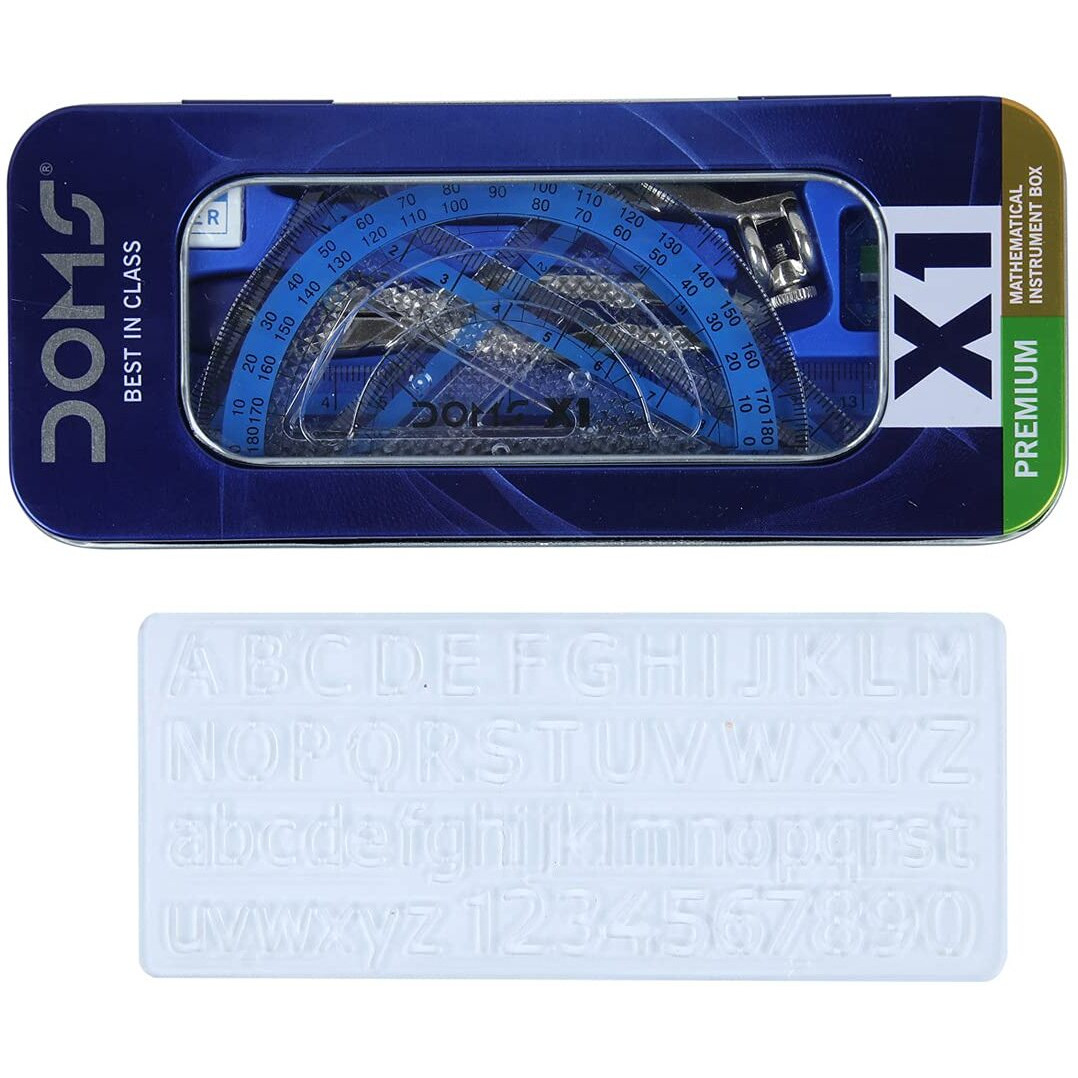 Doms X1 Premium Mathematical Drawing Instrument Box | Best In Class | Ensures Accuracy & Perfection | Geometry Box For Students | Set of 10 Instruments