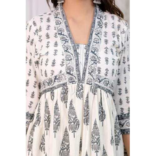 Leriya Fashion Women's Rayon Regular Kurta Set with Dupatta (LF-K2757&P179&D117_White
