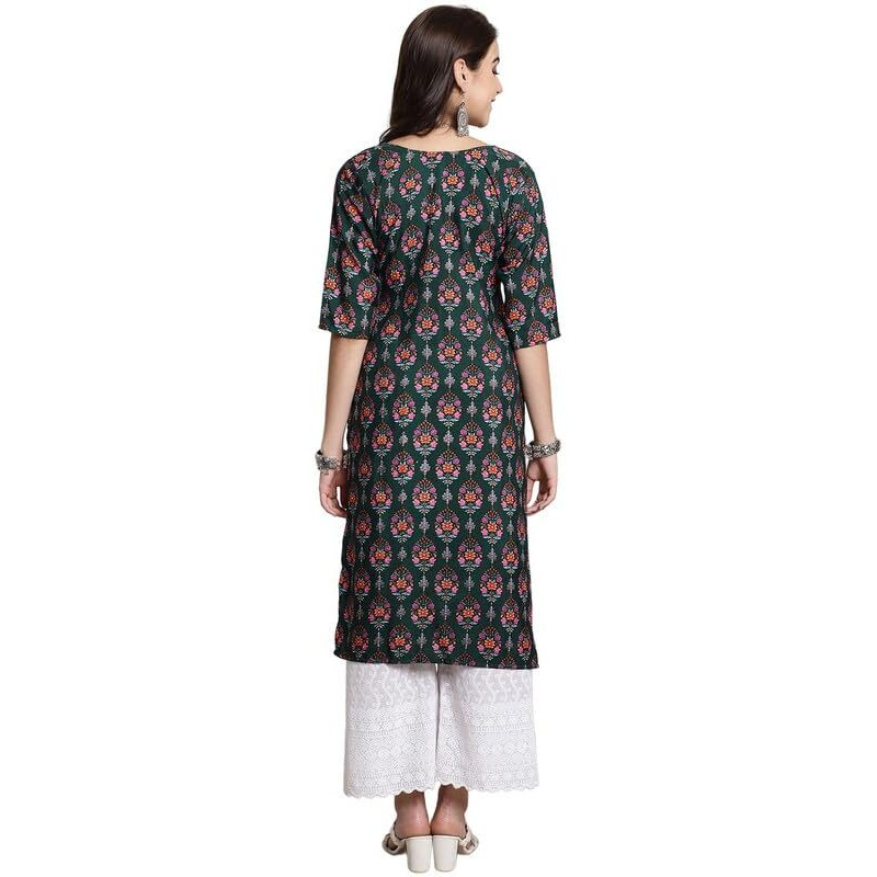 7Threads Kurti||Kurti for Women||Kurta for Women||Stylish Crepe Printed Kurti||Straight Printed Kurti||Festival Special Kurti||Casual Kurta_KK_530455_M