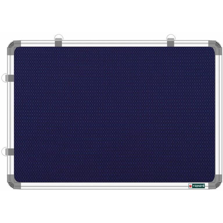 YAJNAS 2x4 Feet Premium Material Blue Designed Notice Board/Soft Board/Bulletin Board/Pin-up Display Board for Study Room, Office, School & Home Use
