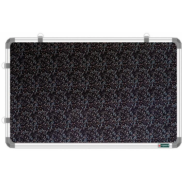 YAJNAS 2x4 Feet Premium Material Blue Blush Designed Notice Board/Soft Board/Bulletin Board/Pin-up Display Board for Study Room, Office, School & Home Use