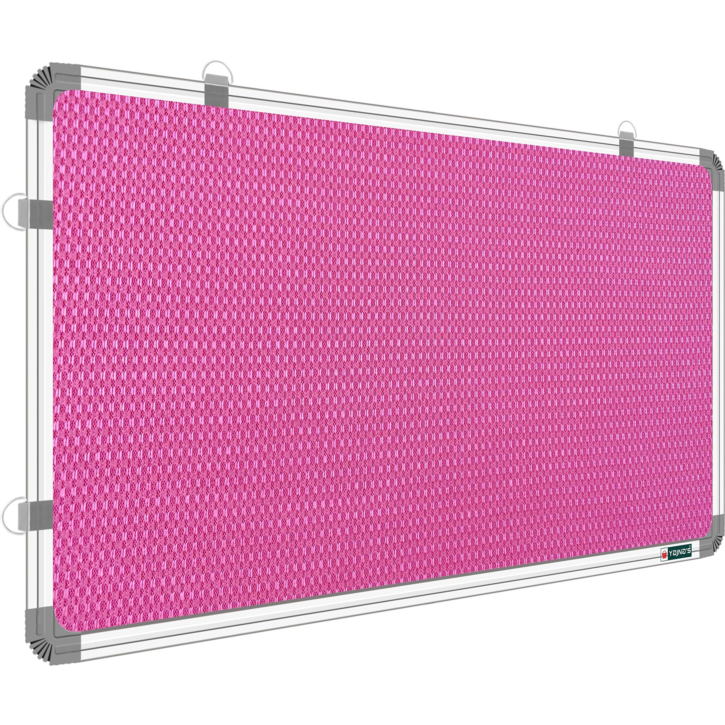 YAJNAS 2x3 Feet Notice Premium Material Pin-up Board/Pin-up Board/Soft Board/Bulletin Board/Pin-up Display Board for Office, School and Home, (Pink, Pack of 1) (2 x 3 Feet, Pink)