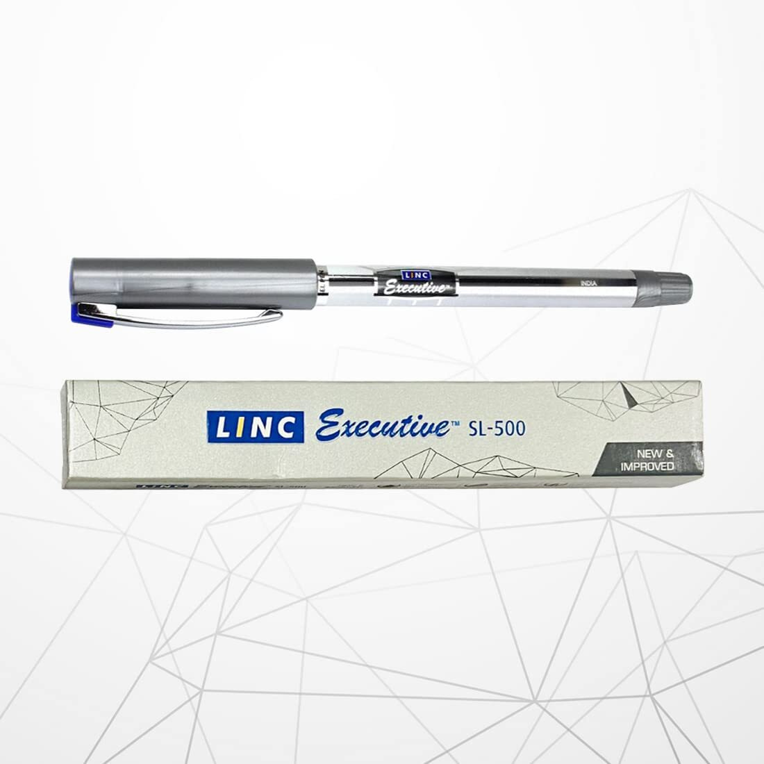 LINC 0.55mm Executive SL-500 Gel Pen | Blue Ink | Pack of 20