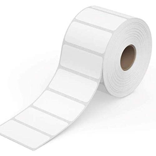True-Ally 50x25 Chromo Barcode Label Sticker - 2 x 1 inches - 50mm x 25mm - 1000 Labels Per Roll - Self Adhesive Sticker for Printing Barcoding(Ribbon Required) (1 Roll per Pack (1000 Labels))