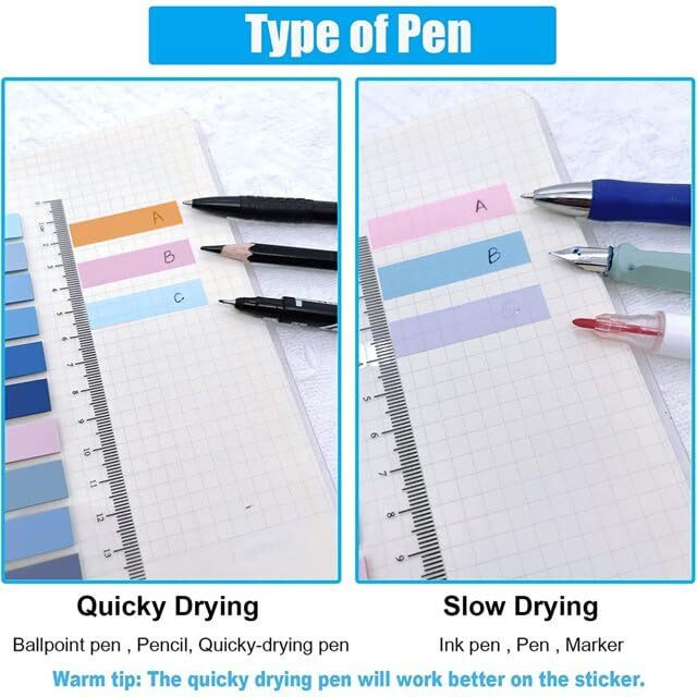 SHUTTLE ART Page Markers, Writable and Repositionable Book Tabs, Sticky Note Tabs with Ruler, Colored Index Tabs, Page Tabs for Annotating Books, Office & School Supplies (4 Packs | 800 Pcs Notes)