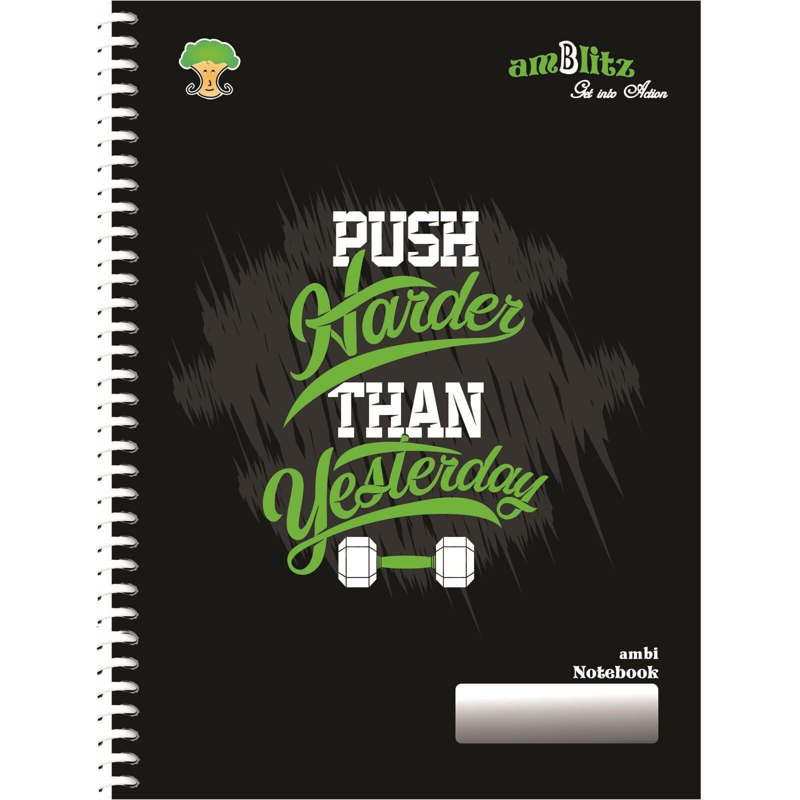 Amblitz Unruled Spiral Notebook (A4 200 Page)