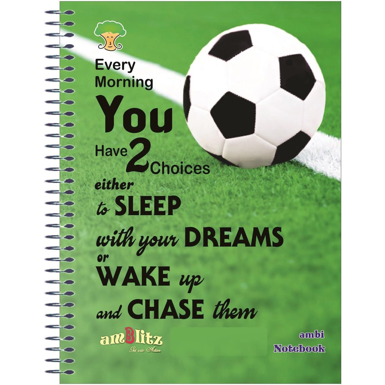 Amblitz Unruled Spiral Notebook (A4 200 Page)