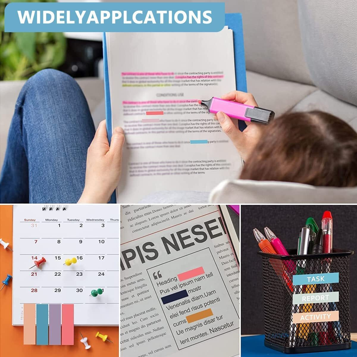 SHUTTLE ART Sticky Tabs Sticky Index Tabs for Annotating Books Page Markers Transparent Sticky Notes Colorful Morandi Sticky Book Tabs (3 Packs | 600 Pcs Notes)