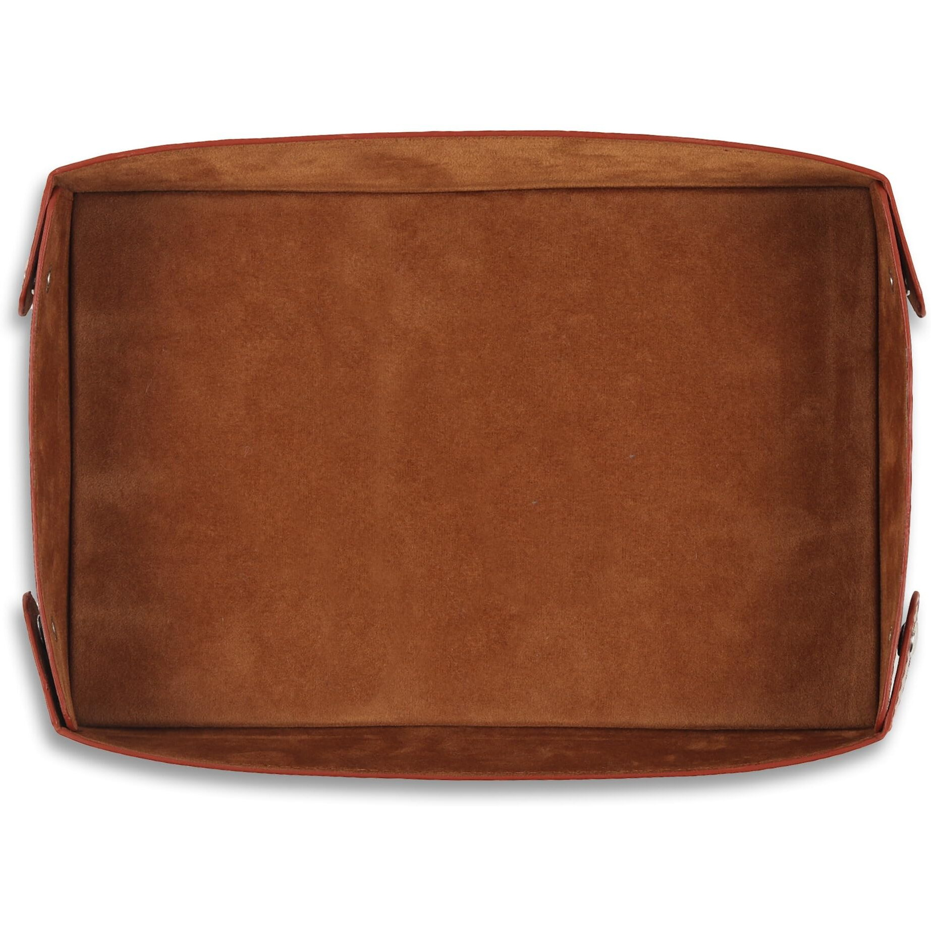 GadgetBite Valet Vegan Leather Tray | Desk Tray Organiser | Mobile Organiser | Organiser for Office, Home, Living Room | Button Opening | Water Resistent-Tan