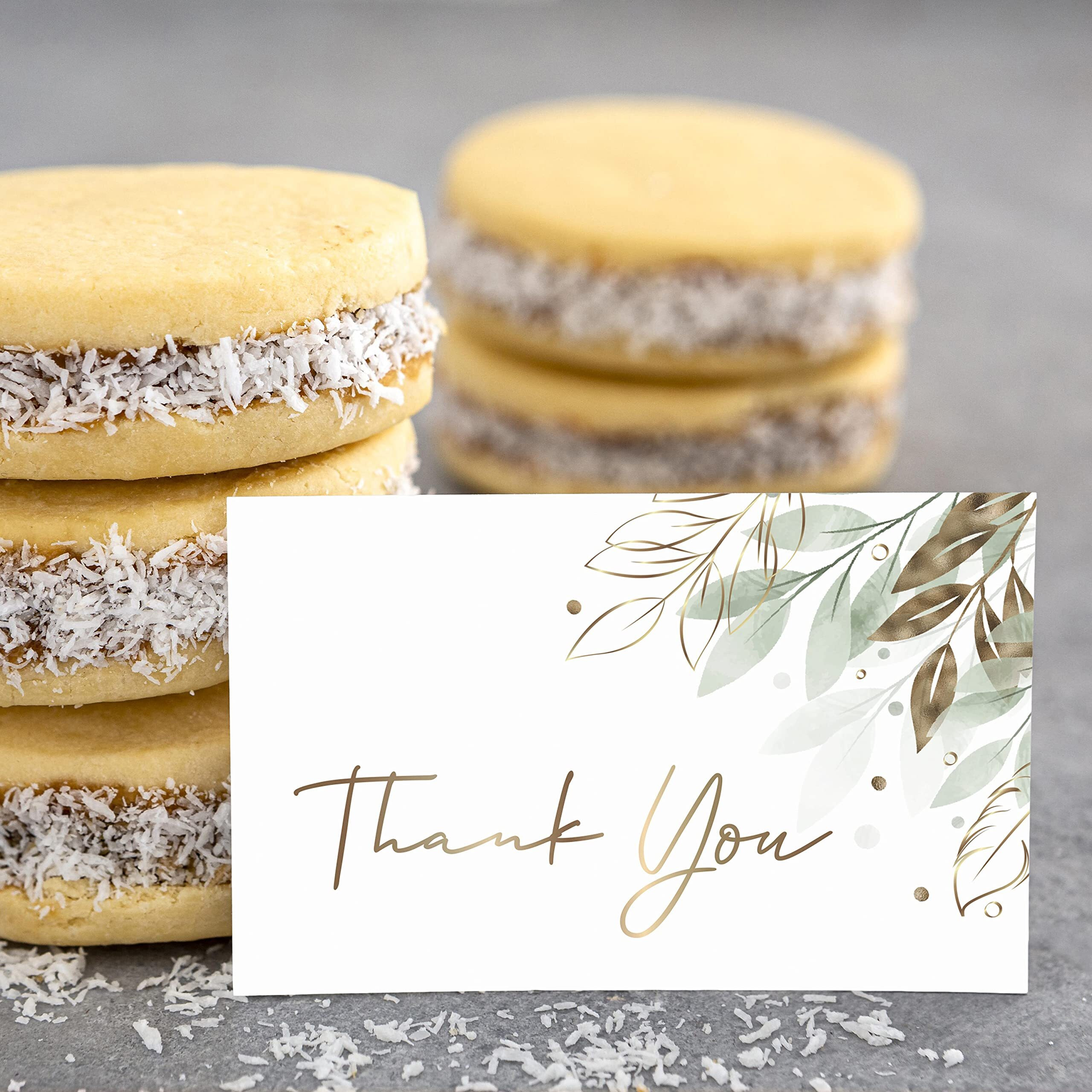 Clickedin - 50 Pieces Thank You Greeting Cards and Tags for All Occasion