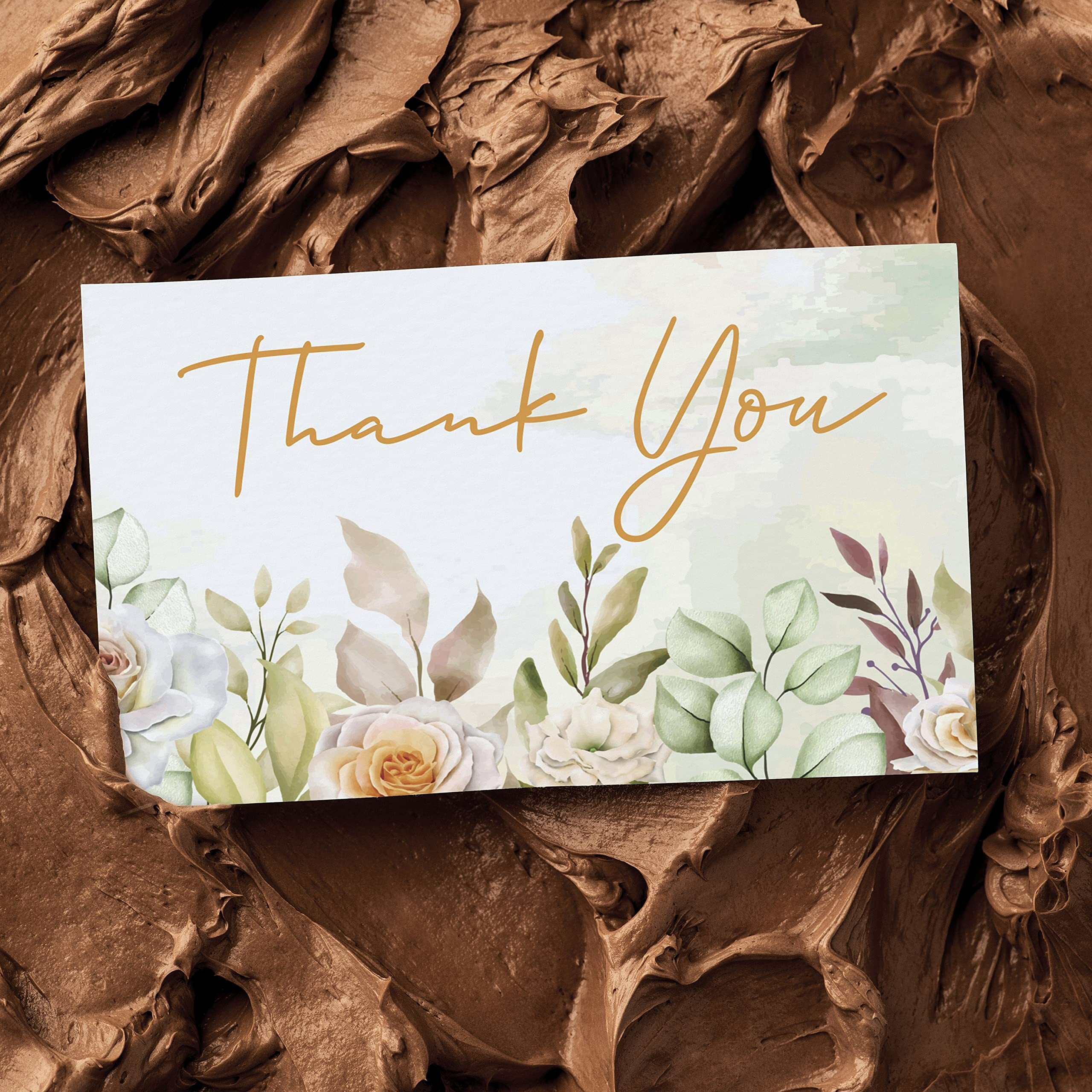 Clickedin - 50 Pieces Multi Occasion Thank You Greeting Cards and Tags