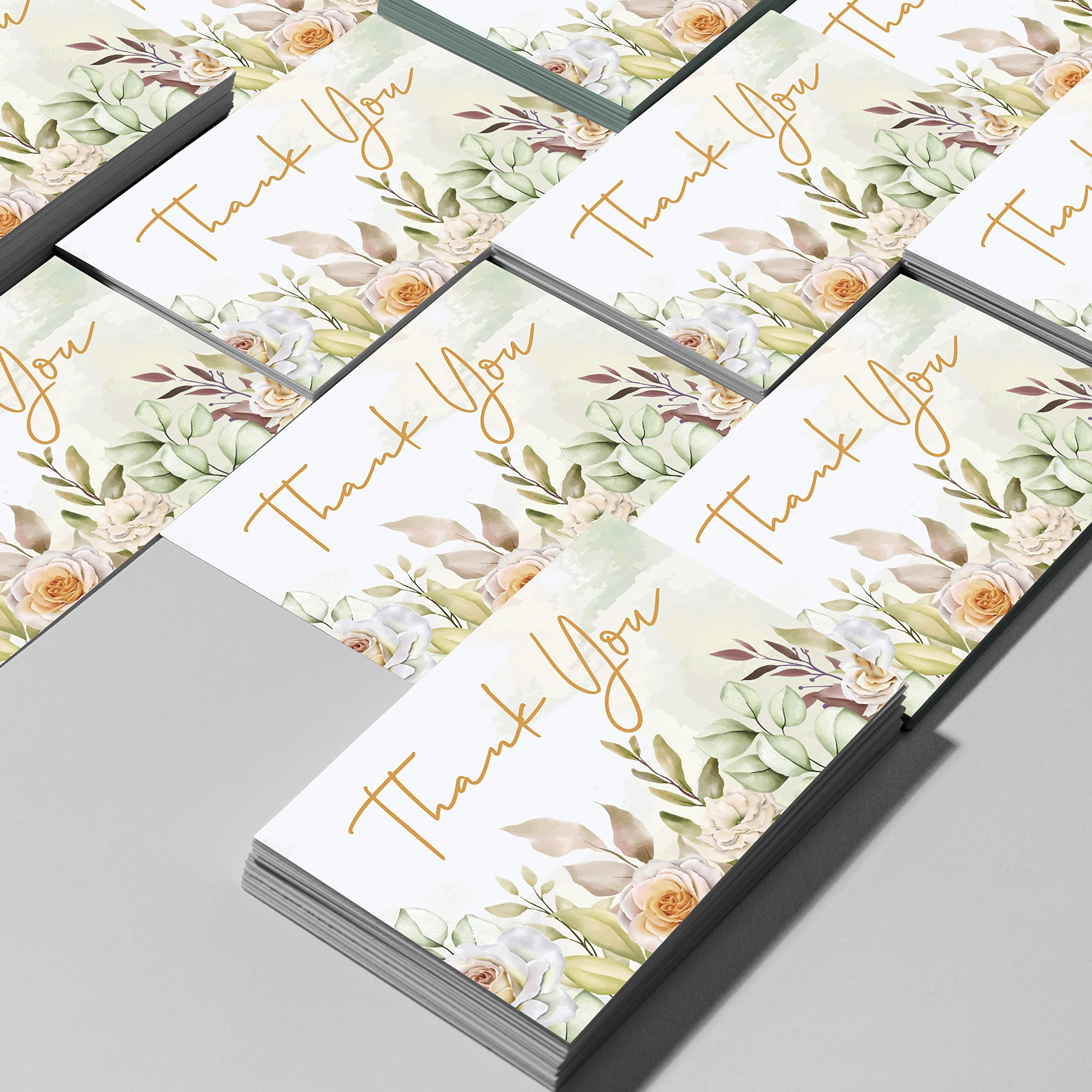 Clickedin - 50 Pieces Multi Occasion Thank You Greeting Cards and Tags