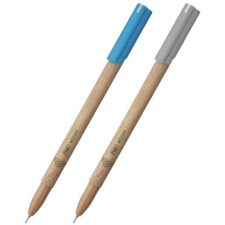 FLAIR Woody 0.7 mm Ball Pen Combo Pack | Attractive Woody Design | 10 Pcs Blue Ink & 10 Pcs Black Ink