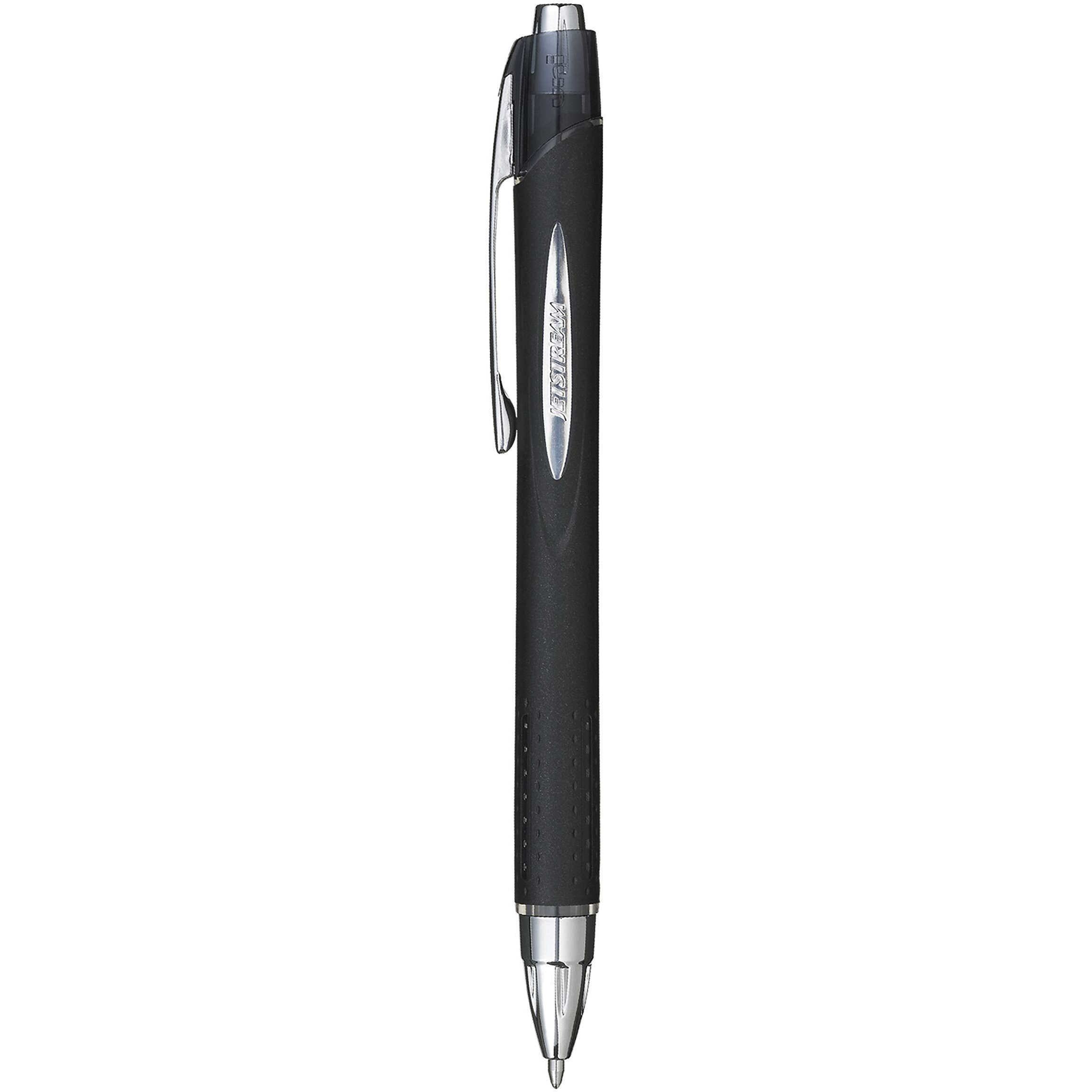 UNI-BALL Jetstream SXN210 1.0mm Roller Ball Pen | Extremely Quick Drying Ink | Waterproof Pigment Ink | Smooth Long Lasting Smudge Free Ink | School and Office stationery | Black Ink, Pack of 1