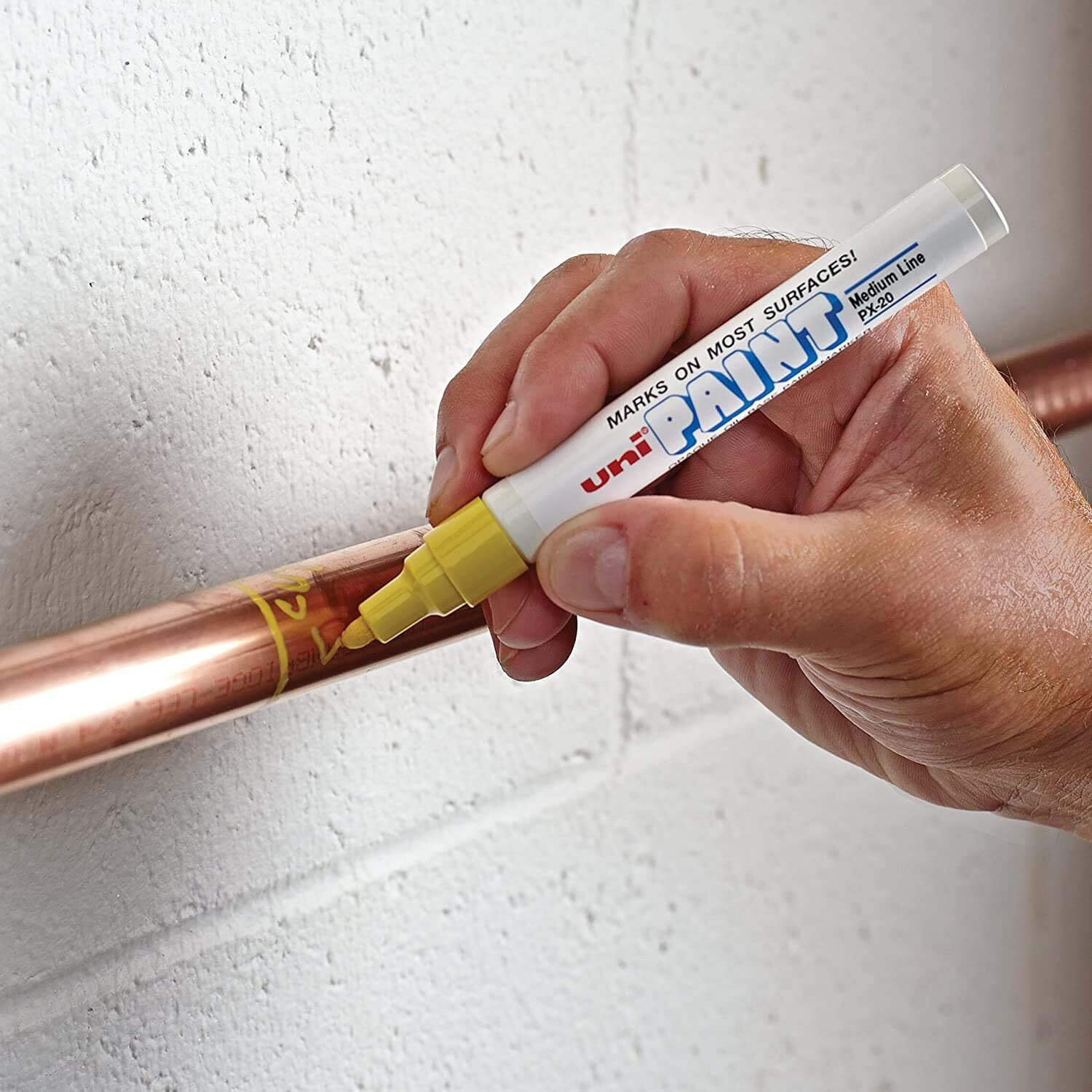UNI-BALL PX20 Bullet Shaped Paint Marker | White Ink, Pack of 2