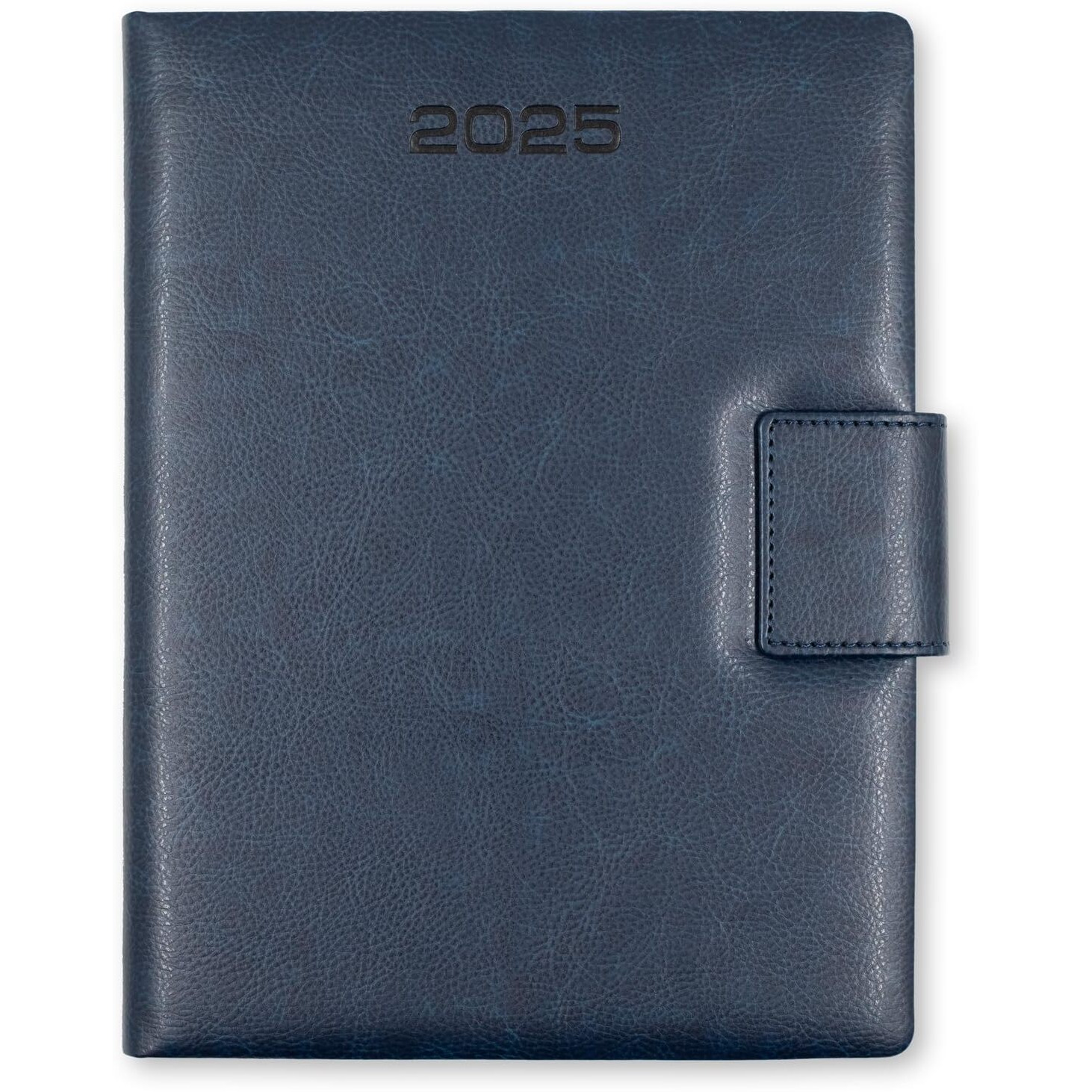 Mahavir Executive Diary 2025 | B5 Size | One-Day-to-a-Page New Year Diary with Magnet Flap | 424 Pages | Natural Shade Paper | PU (Faux Leather) Cover Material | (Navy Blue)