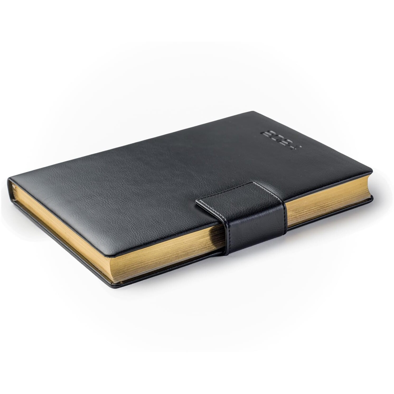 Mahavir Executive Diary 2025 | B5 Size | One-Day-to-a-Page New Year Diary with Magnet Flap | 424 Pages | Natural Shade Paper | PU (Faux Leather) Cover Material | (Black)