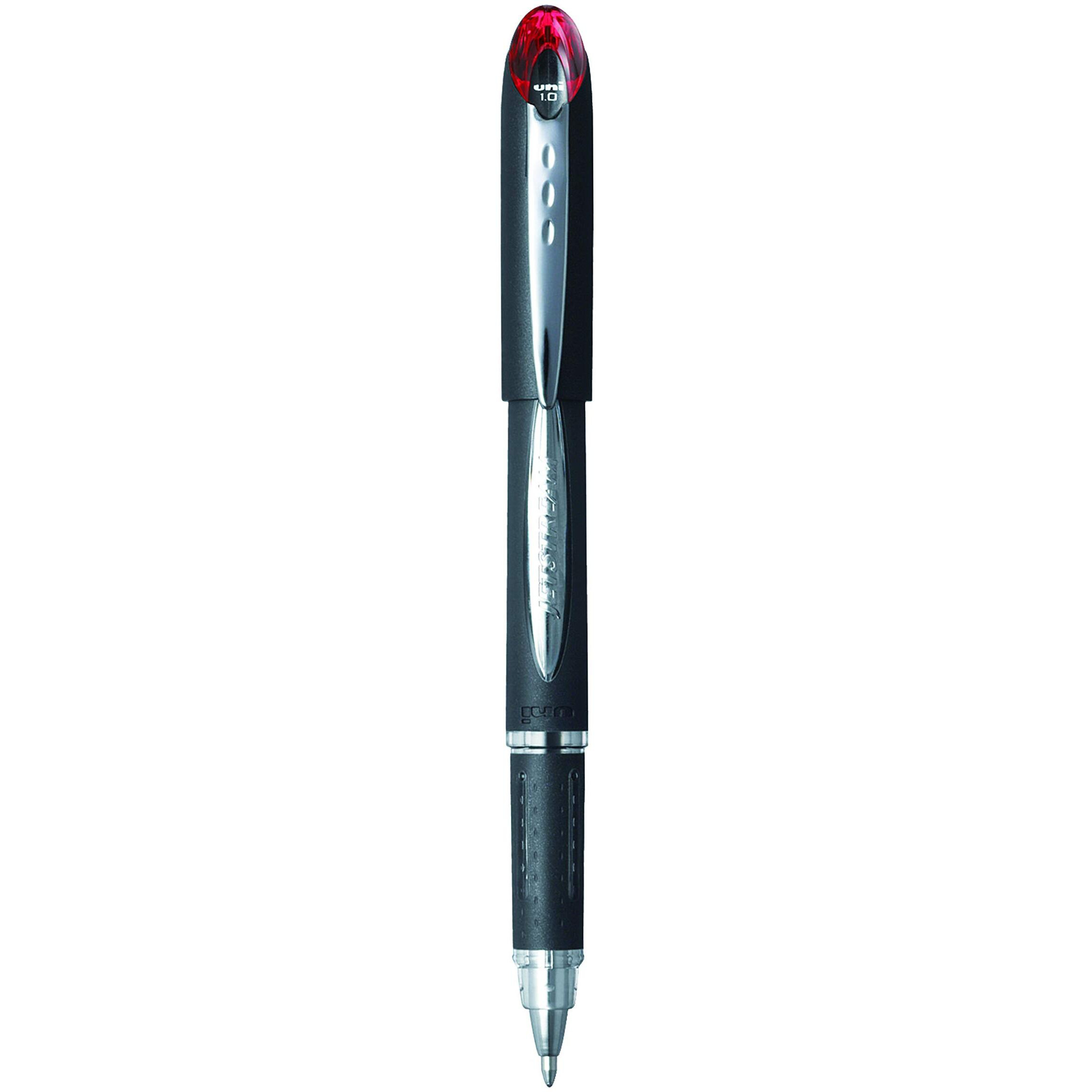 uni-ball Jetstream SX-210 1.0mm Roller Ball Pen | Red Ink, Pack of 3