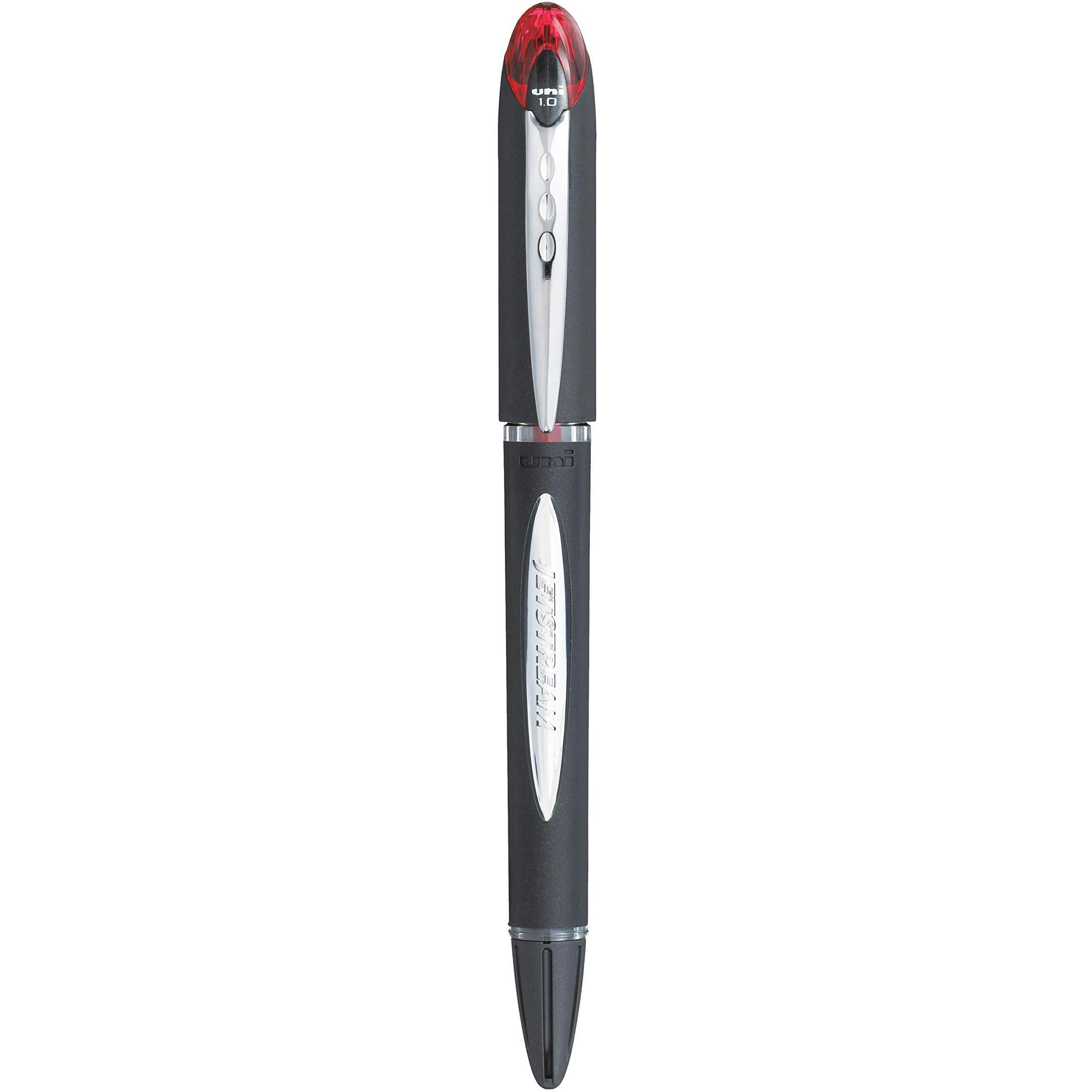 uni-ball Jetstream SX-210 1.0mm Roller Ball Pen | Red Ink, Pack of 3