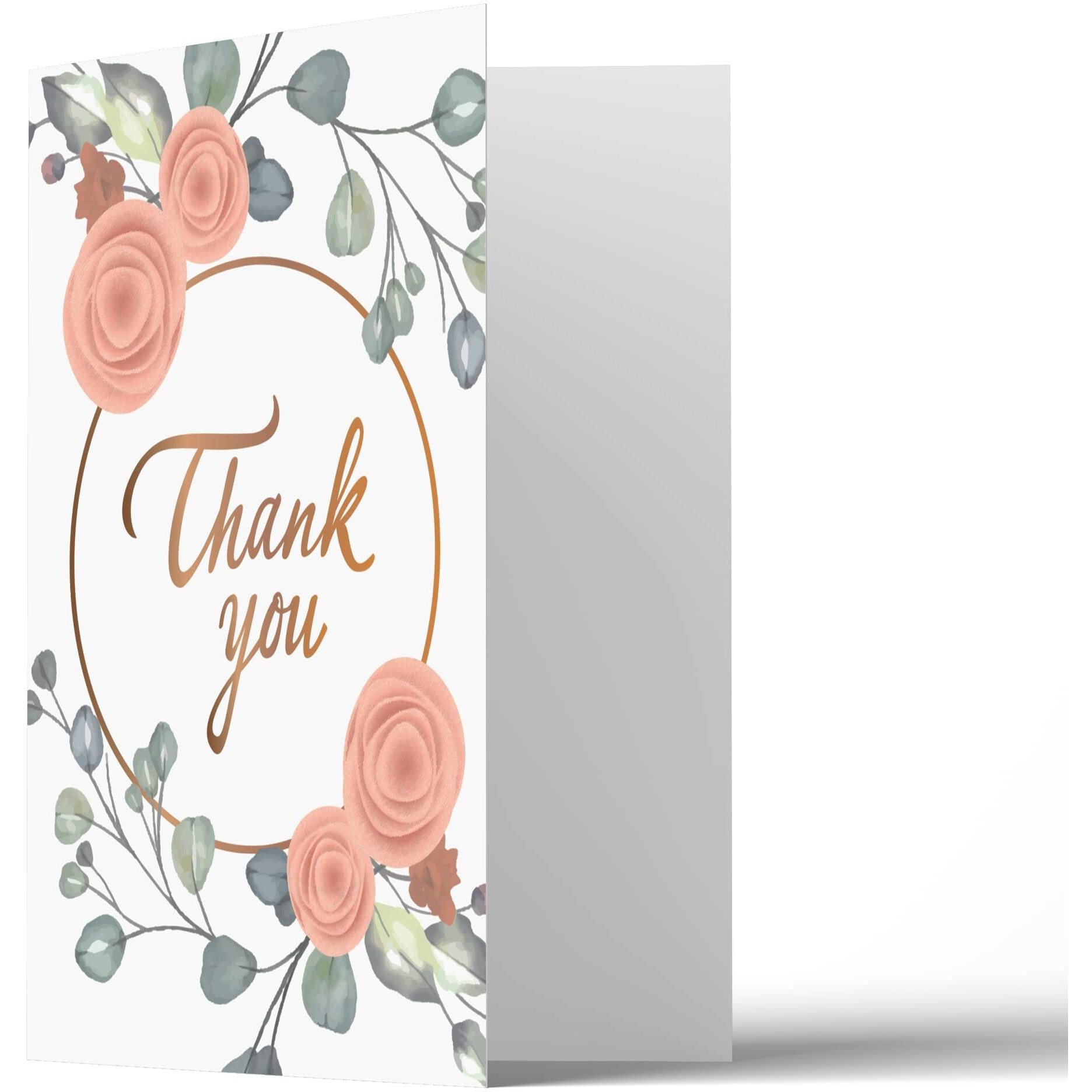 Rousrie - 50 Pieces Mini Folding Thank You Blank Note Cards