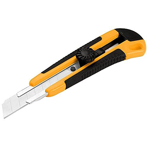 Eclet Heavy Duty 18 mm Cutter Knife with 10 Replacement Blades(Color as per Availability)(A)