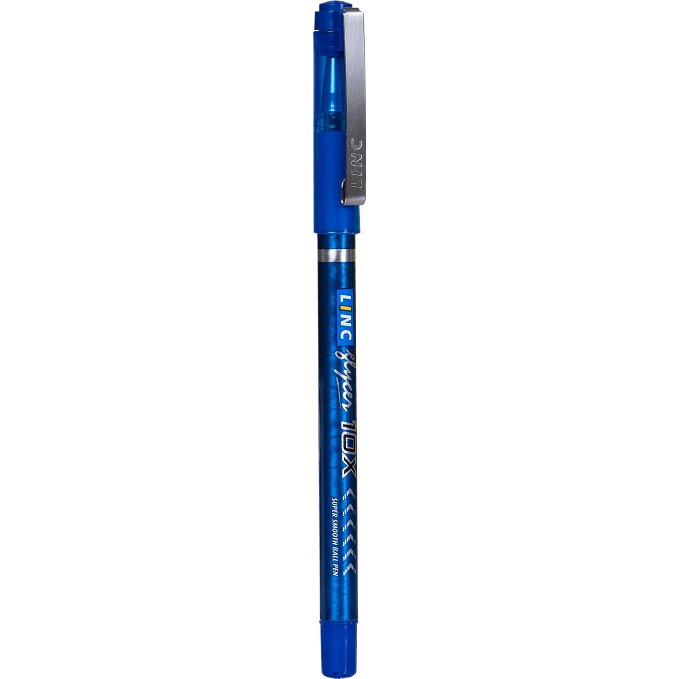 Linc Glycer 0.6mm 10X Ball Pen | Blue Ink | Pack of 10 Pens