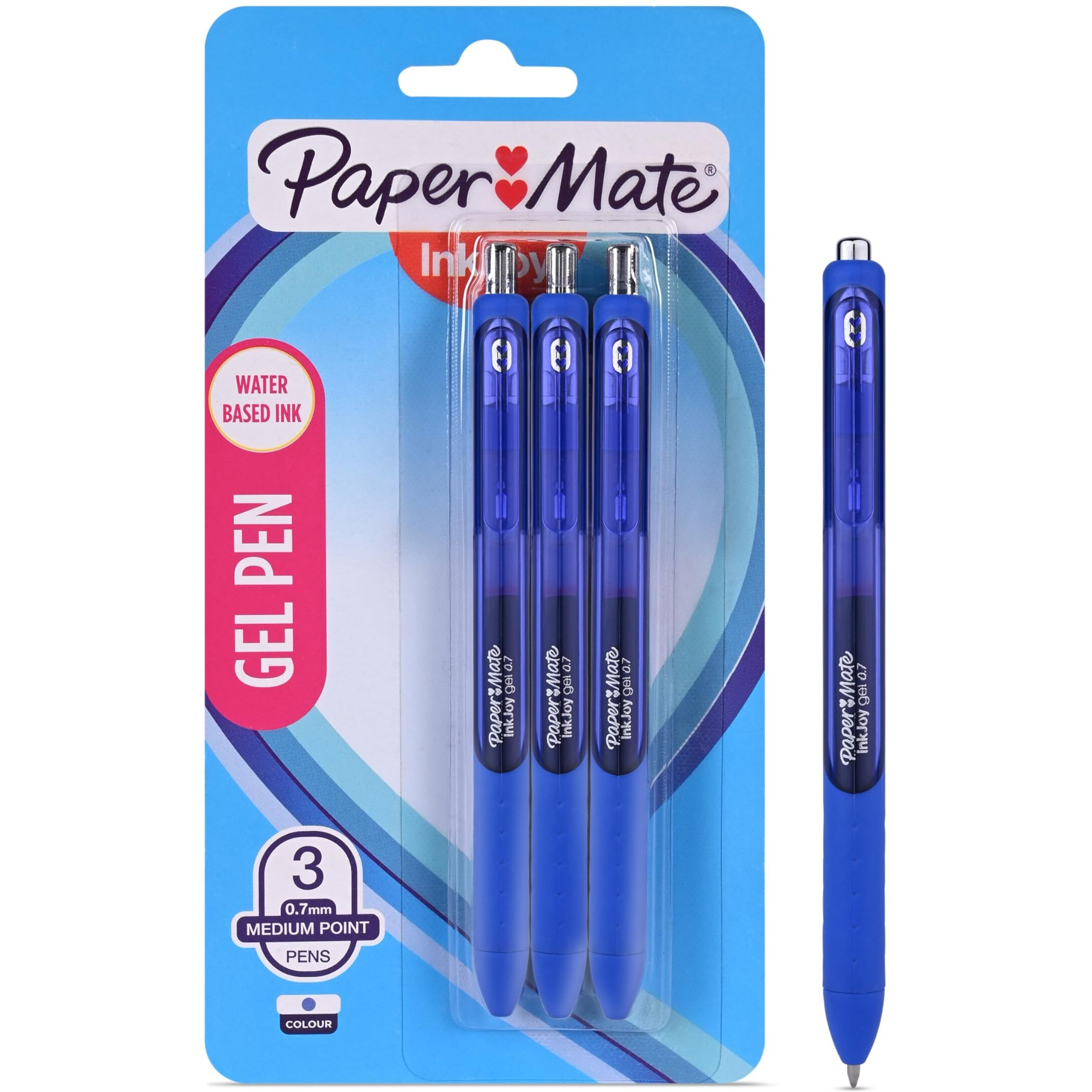 Paper Mate InkJoy Gel Pens - 3 Pens Blister - Blue