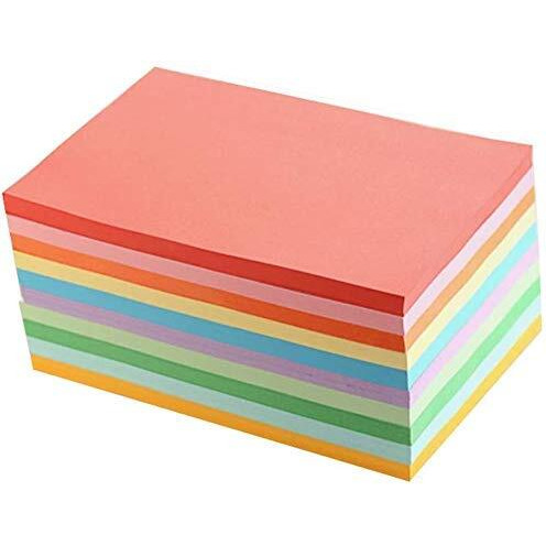 SNOW CRAFTS A4 Size 100 Sheets Double Sided Colored Pack For art & craft, Decoration, Copy Printing Papers Sheets, DIY Craft Smooth Finish Home, School, Greeting Cards Etc.