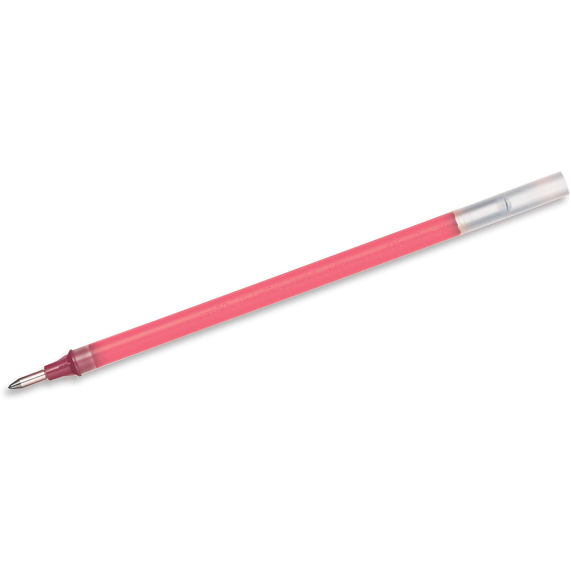UNI-BALL UMR-7 0.7mm Gel Pen Refill | Usable for UM-100 | Red Ink, Pack of 12