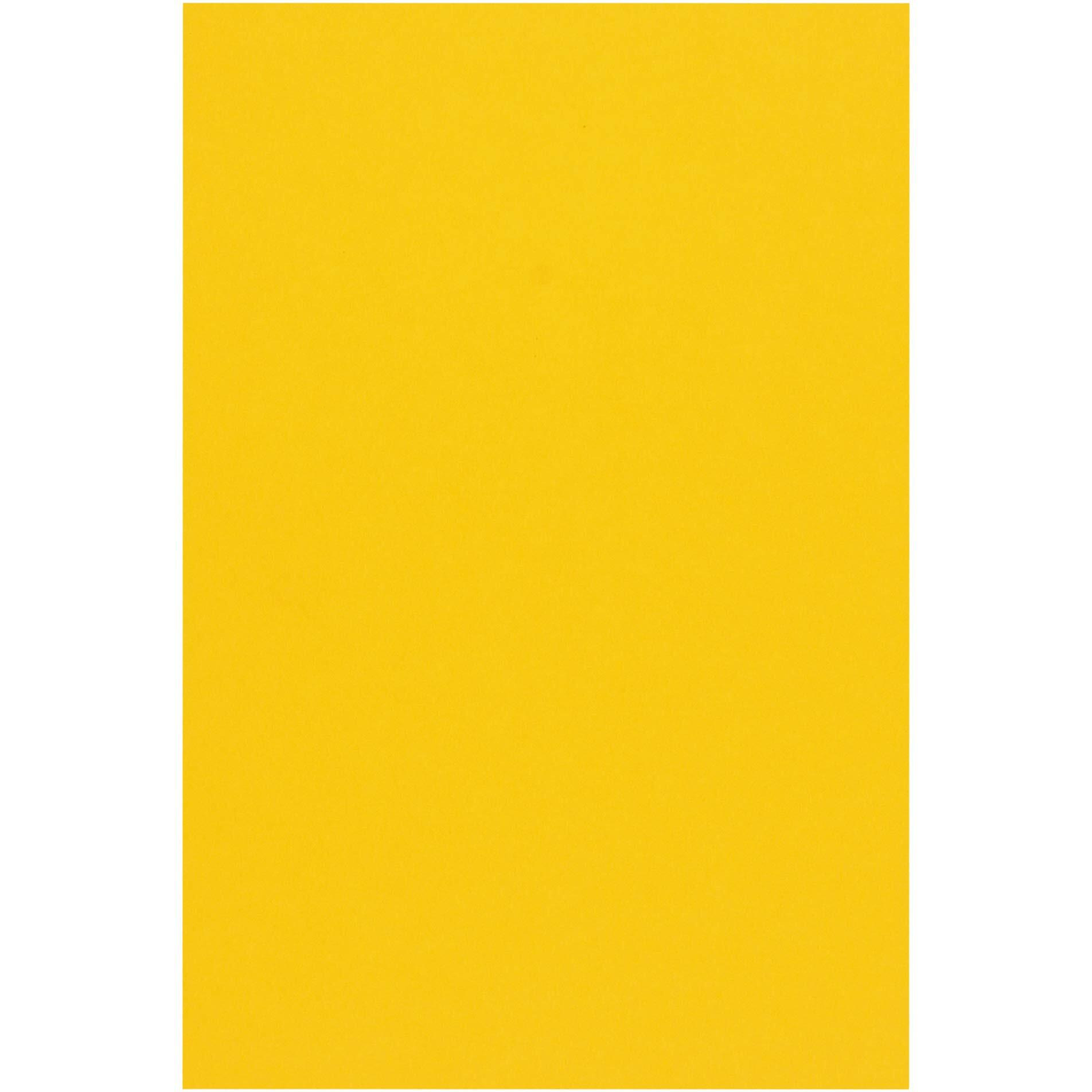 Snow Crafts A4-Size Coloured Crafts Sheets 120-180 GSM (Pack of 20 Sheets) (Dark Yellow)