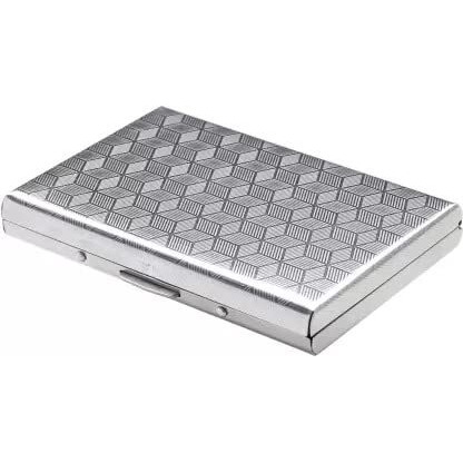 Stealodeal Silver Metal Water-Resistant Stainless Steel Debit/Credit Business ATM 6 (Unisex) Card Holder (Set of 1, Silver)