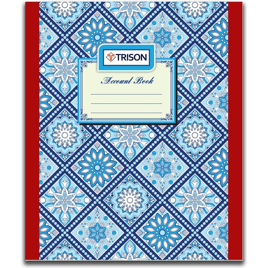 TRISON Ledger Accounts Book 110 Pages | Small Size | Copy Size (16x20 cm) | Hardbound | Quire 1