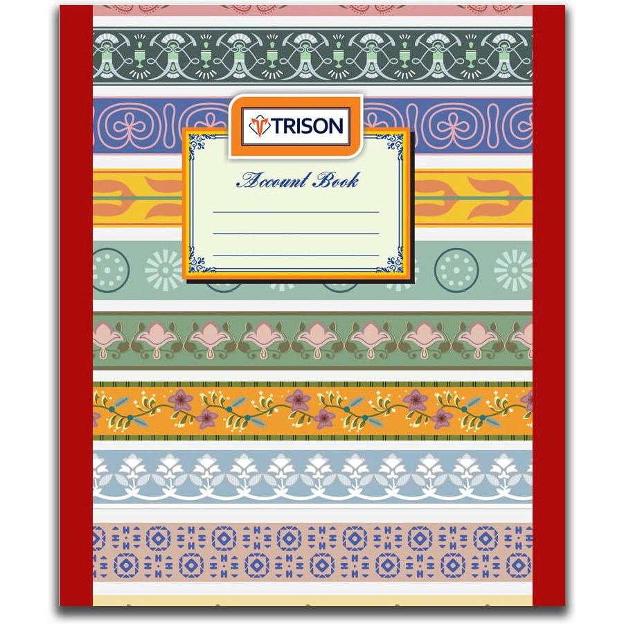 TRISON Ledger Accounts Book 110 Pages | Small Size | Copy Size (16x20 cm) | Hardbound | Quire 1
