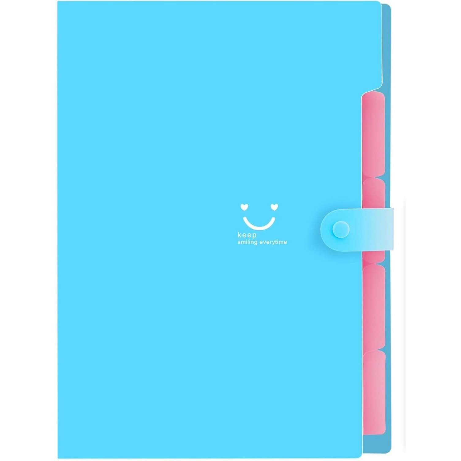 Corslet Expanding File Folder, 5 Pockets Accordion A4 Letter Size Paper Receipt Document Document Organizer Bag Accordian Filing Folder for Classroom, Home Office and Travel File Folders for Documents