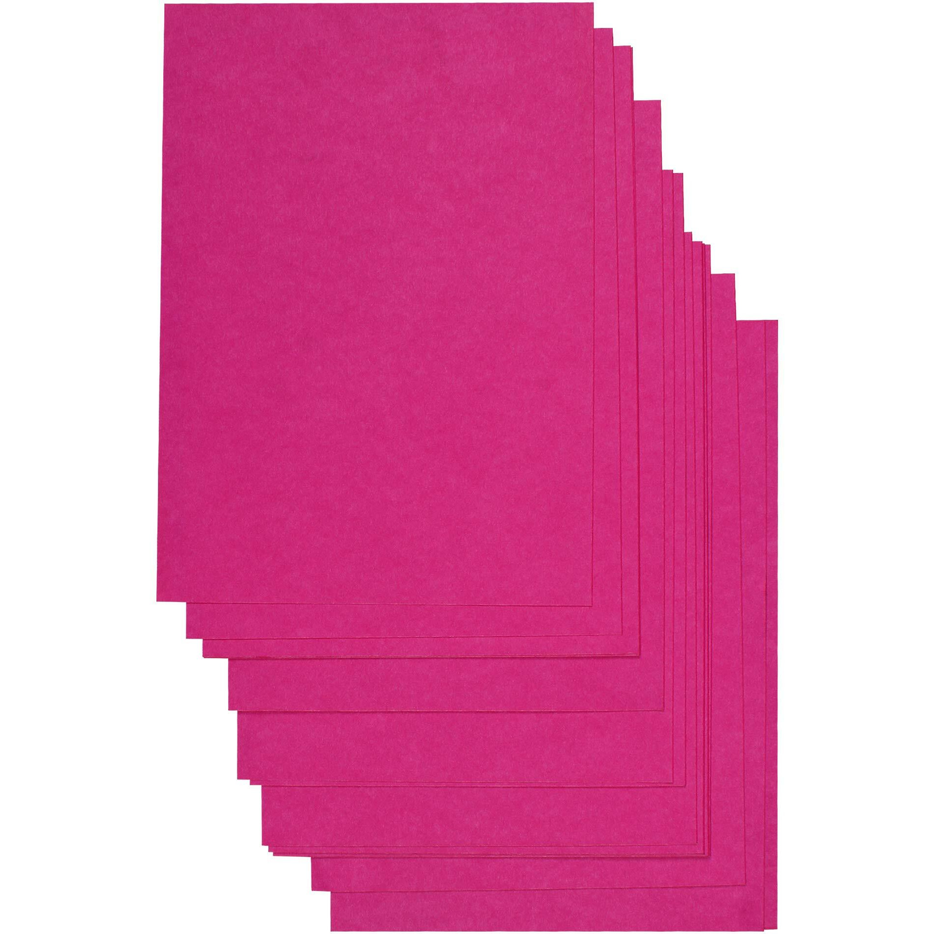 Snow Crafts A4-Size Coloured Crafts Sheets 75-95 GSM (PACK OF 100 SHEETS) (Dark Pink)