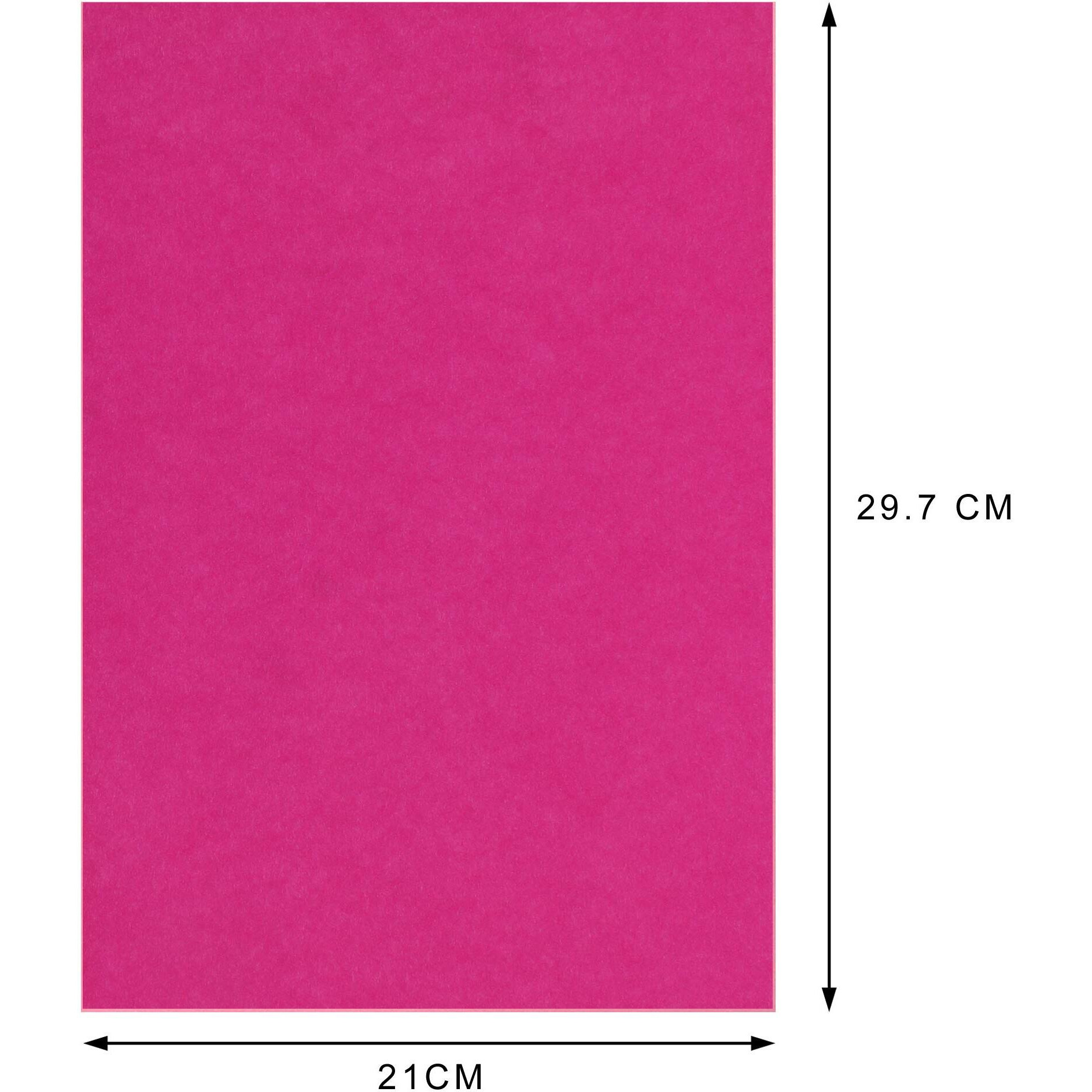 Snow Crafts A4-Size Coloured Crafts Sheets 75-95 GSM (PACK OF 100 SHEETS) (Dark Pink)