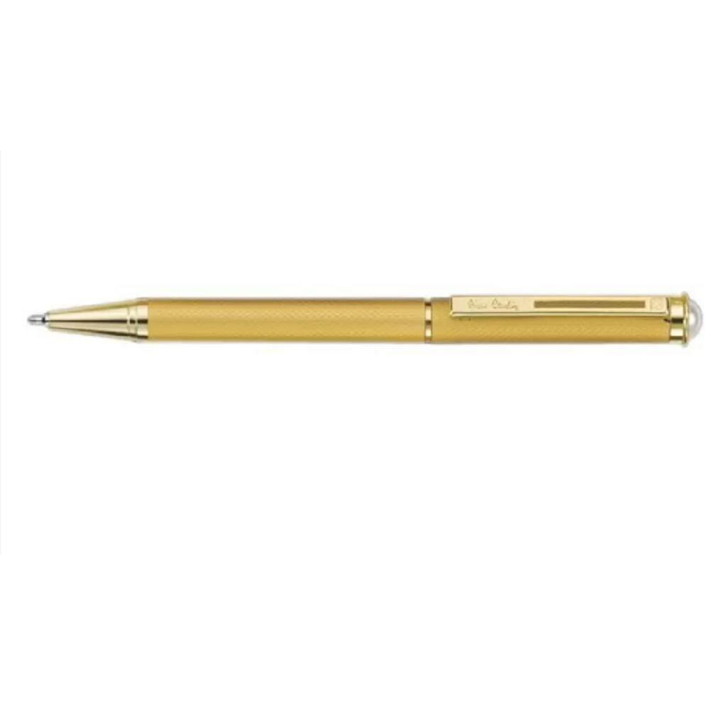 Pierre Cardin Premium Pearl Satin Gold Ball Pen With Twist Mechanism | Elegant Satin Gold Finish with Gold Trims | Ideal For Christmas, New Year & Corporate Gifting