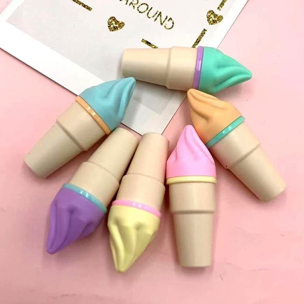 Ayat Retail Ice-cream Designer Highlighter Fine Grip Marker, Pack of 6