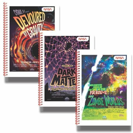 Anupam NASA 1 Subject Notebook A4, 70 GSM, 125 Sheets (250 Pages) College Ruled Spiral Subject Notebook for Work, School Supplies, Home & Office, Writing Journal (Pack of 3)