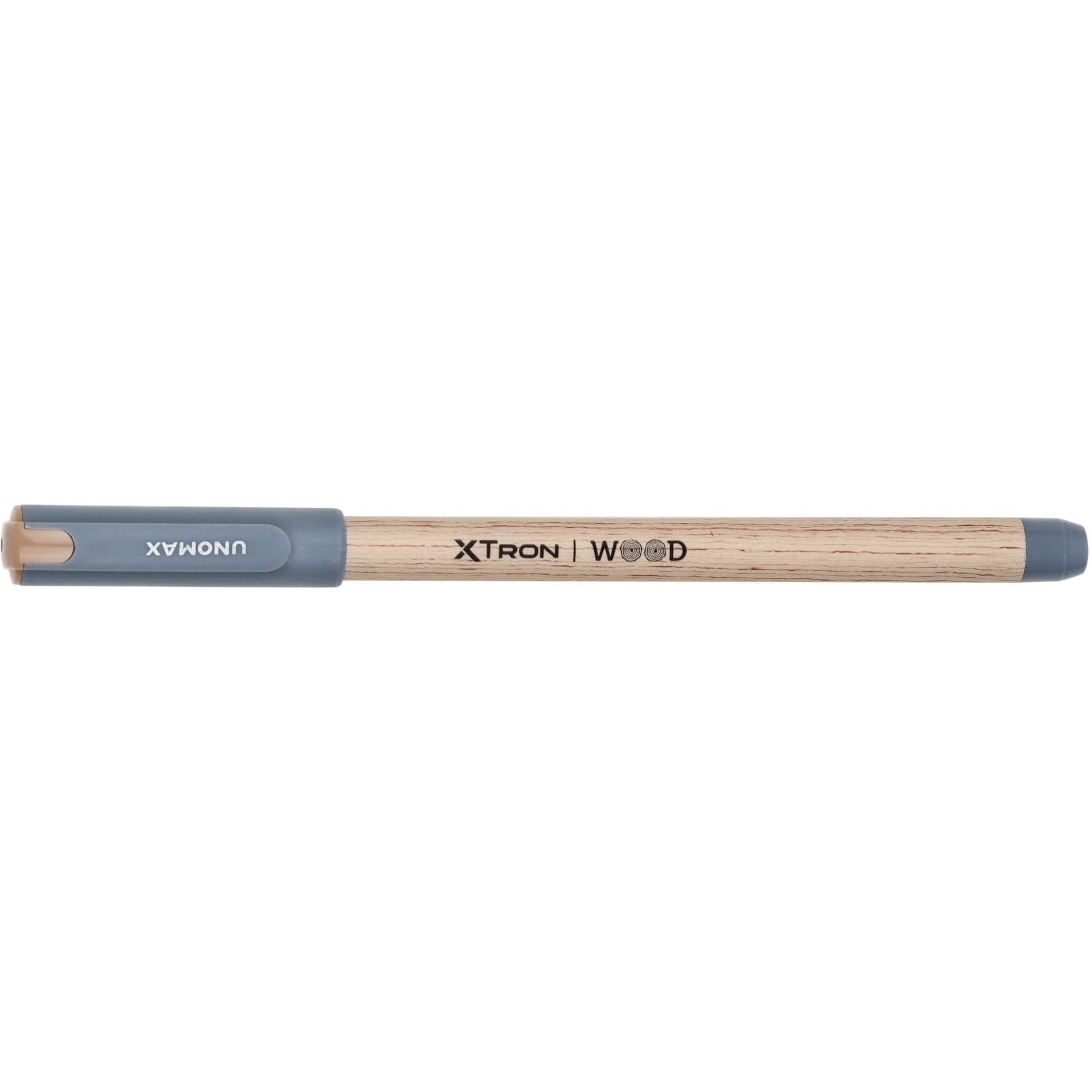 Unomax Xtron Wood Ballpen (20 Unit Hanger) | 10 Black & 10 Red | Wooden Finish | Precision 0.7mm Tip | Jet Ink Technology | Comfort Grip | Perfect for Professionals, Students, and Everyday Use