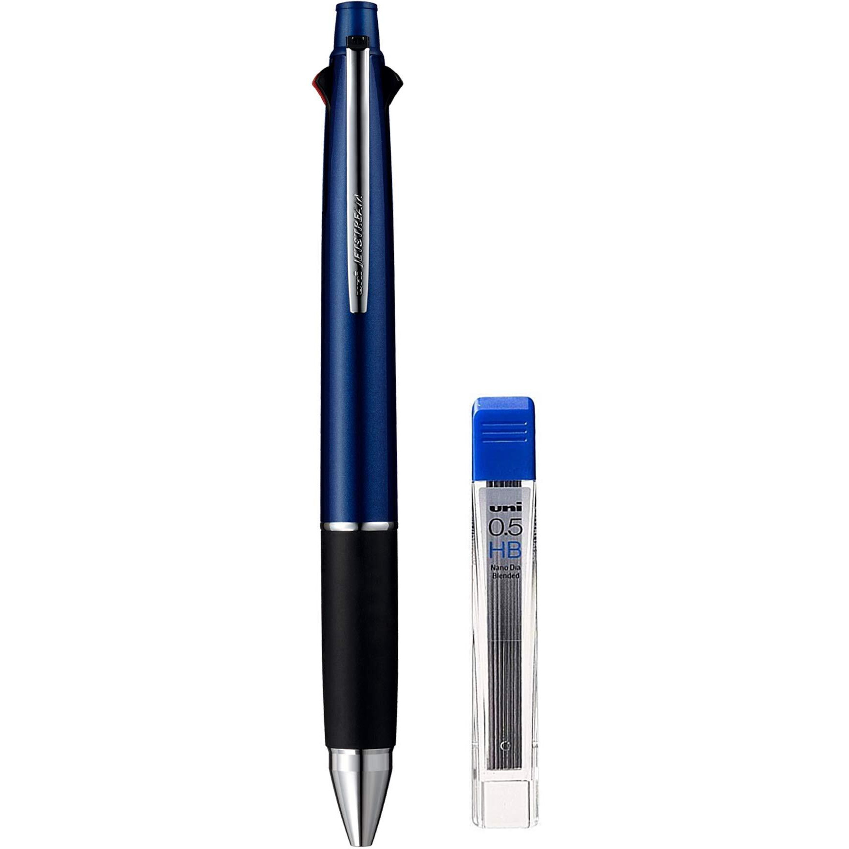 uni-ball Jetstream MSXES-1000 0.7mm 4 Color multifunctional Ball Point Pen With 0.5mm Mechanical Pencil & 0.5 HB Lead | Black, Blue, Red & Green Ink, Pack of 1 (Color & Design May Vary)