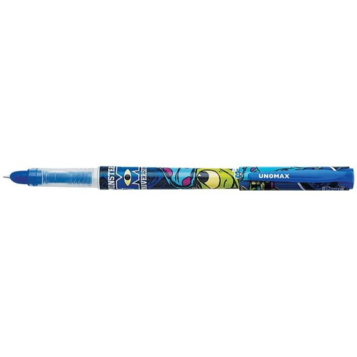 UNOMAX Fountain Ink Pen For School, Set Of 10 (Disney Slim), Blue | Professional Writing Tool, Presentation Pen, Exam-Friendly, Fast-Flowing Ink, Writing Precision, Ergonomic Design