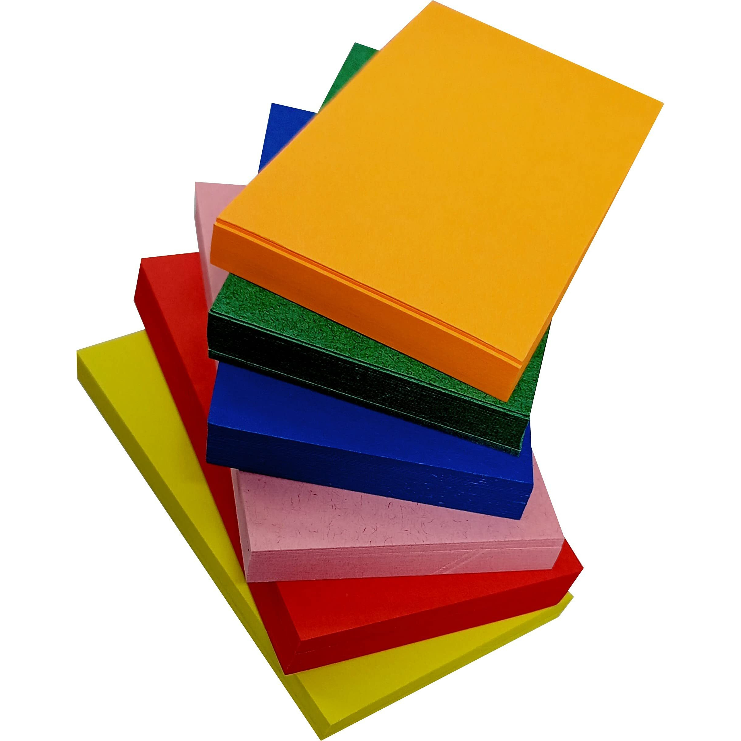 IMPRINT Thick Assorted Colours Index Cards 3" x 5", Both Side Blank and Unruled 300 Count