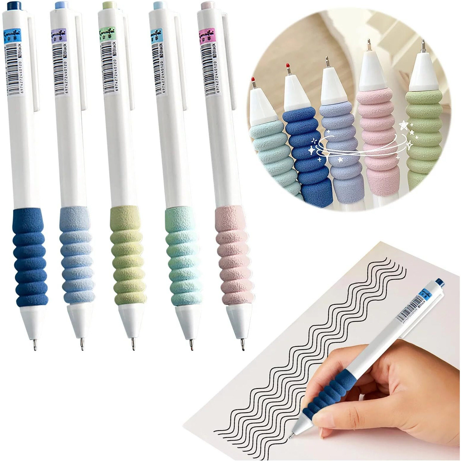 SHUTTLE ART Retractable Fountain Pen, Press Type Refillable Ink Writing Pen for Smooth, Retractable Prees Fountain Pen For Super Soft Non-slip for Writing, Painting, Office